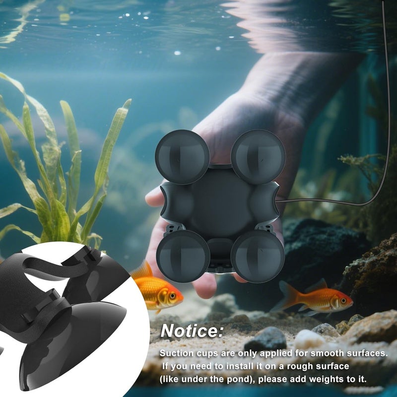 T-SUN Solar Pond Lights, 3-in-1 RGB Solar Underwater Pond Lights, IP68 Waterproof Sustainable Submersible Light for for Pond, Garden, Patio, Fountain, Pool, Waterfall Decoration - Image 4